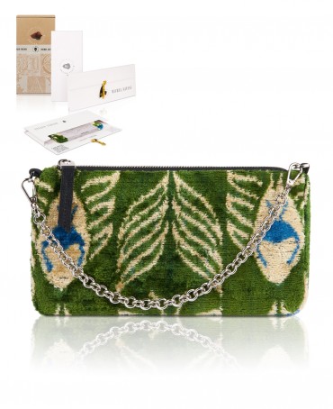 Шелковый (Бахмаль) конверт-папка-косметичка MIRACULUM TRANSFORMA! (Чудо преображения!) THINY_MIRACULUM TRANSFORMA